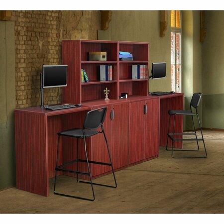 LEGACY Side Desk, 23" D, 72" W, 42" H, Mahogany, Melamine Laminate LSSCSD7223MH